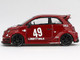 ABARTH 595 #49 LB Works x Abas Works Red Limited Edition 1/64 Diecast Model Car Mini GT MGT00963