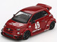ABARTH 595 #49 LB Works x Abas Works Red Limited Edition 1/64 Diecast Model Car Mini GT MGT00963