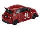 ABARTH 595 #49 LB Works x Abas Works Red Limited Edition 1/64 Diecast Model Car Mini GT MGT00963