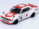 Nissan Skyline 2000 GT R KPGC10 #1 RHD Right Hand Drive Takahashi Kinimitsu Fuji Masters 250km 1971 1/64 Diecast Model Car Inno Models IN64-KPGC10-FM1971