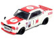 Nissan Skyline 2000 GT R KPGC10 #1 RHD Right Hand Drive Takahashi Kinimitsu Fuji Masters 250km 1971 1/64 Diecast Model Car Inno Models IN64-KPGC10-FM1971
