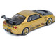 Nissan Skyline GT R R34 RHD Right Hand Drive Top Secret Gold Metallic with Carbon Hood and Trunk 1/64 Diecast Model Car Inno Models IN64-R34TS-GOLD