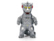 2009 Nissan GT R R35 Ben Sopra Brushed Metal with Black Top and Graphics and Mechagodzilla Diecast Figure Godzilla Franchise Anime Hollywood Rides Series 1/24 Diecast Model Jada 36285