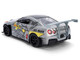 2009 Nissan GT R R35 Ben Sopra Brushed Metal with Black Top and Graphics and Mechagodzilla Diecast Figure Godzilla Franchise Anime Hollywood Rides Series 1/24 Diecast Model Jada 36285