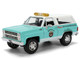 1980 Chevrolet Blazer Light Green with White Top and Graphics and Smokey Bear Diecast Figure Smokey Bear Hollywood Rides Series 1/24 Diecast Model Jada 36294