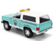 1980 Chevrolet Blazer Light Green with White Top and Graphics and Smokey Bear Diecast Figure Smokey Bear Hollywood Rides Series 1/24 Diecast Model Jada 36294