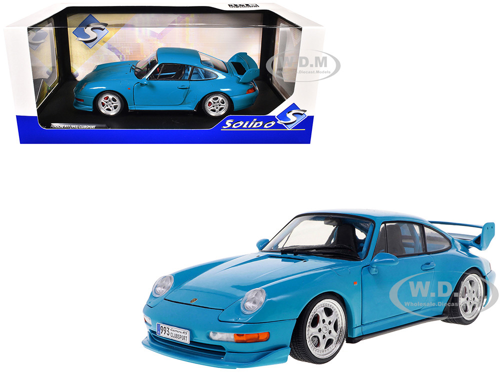 1997 Porsche 911 (993) Clubsport Riviera Blue 1/18 Diecast Model