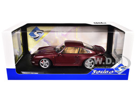 1997 Porsche 911 993 Turbo Arena Red Metallic 1/18 Diecast Model Car Solido S1810102