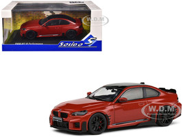 2023 BMW M2 M Performance Toronto Red Metallic with Black Top 1/43 Diecast Model Car Solido S4314602