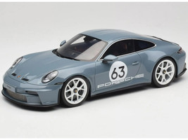 2024 Porsche 911 S T #63 Shore Blue Metallic 1/18 Model Car GT Spirit GT491