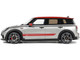 2021 Mini Clubman F54 JCW Melting Silver with Red Stripes and Top Limited Edition to 999 pieces Worldwide 1/18 Model Car Otto Mobile OT1106