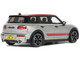 2021 Mini Clubman F54 JCW Melting Silver with Red Stripes and Top Limited Edition to 999 pieces Worldwide 1/18 Model Car Otto Mobile OT1106