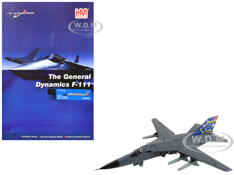 General Dynamics F 111C Pig Aircraft A8 131 F 111 Operations 30th Anniversary 2003 Royal Australian Air Force Air Power Series 1/72 Diecast Model Hobby Master HA3033