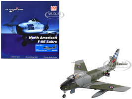 Canadair Sabre Mk 6 Fighter Aircraft 23622 430 Squadron 1950s Royal Canadian Air Force Air Power Series 1/72 Diecast Model Hobby Master HA4326
