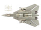 Grumman F 14A Tomcat Fighter Aircraft 160390 Sukhoi Killer VF 41 Black Aces USS Nimitz 1982 United States Navy Air Power Series 1/72 Diecast Model Hobby Master HA5257
