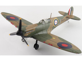 Supermarine Spitfire Mk 1a Fighter Aircraft J P9374 Dunkirk British Royal Air Force Air Power Series 1/48 Diecast Model Hobby Master HA7817