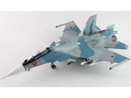 Sukhoi Su 30SM Flanker C Fighter Aircraft Red 57 RF 61768 2018 Russian Air Force Air Power Series 1/72 Diecast Model Hobby Master HA9512