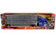 Kenworth T680 Truck Blue Metallic with Livestock Trailer Chrome Long Haul Trucker Series 1/32 Diecast Model New Ray 12533