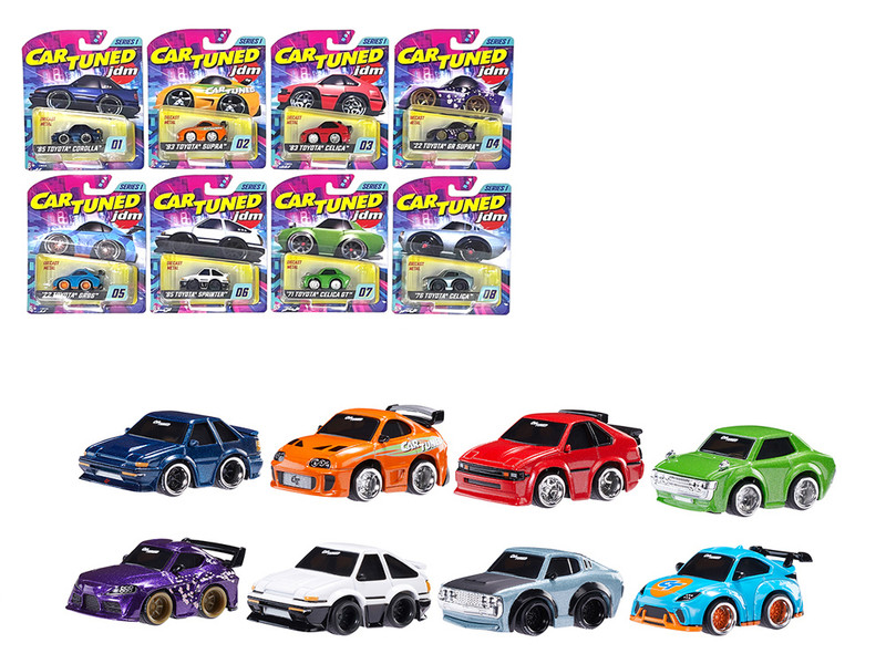JDM Tuners Series 1 Set of 8 Pieces Diecast Model Cars CarTuned 558675