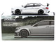 Mercedes Benz C 63 AMG Coupe Black Series Silver Metallic Global64 Series 1/64 Diecast Model Tarmac Works T64G-009-SL
