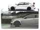 Mercedes Benz C 63 AMG Coupe Black Series Silver Metallic Global64 Series 1/64 Diecast Model Tarmac Works T64G-009-SL