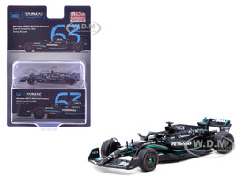 Mercedes AMG F1 W14 E Performance #63 George Russell 3rd Place Formula One F1 Spanish GP 2023 Global64 Series 1/64 Diecast Model Car Tarmac Works T64G-F064-GR1