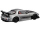 Mazda RX 7 RE Amemiya RHD Right Hand Drive Silver Metallic with Carbon Hood Japan Minicar a Gogo Exclusive 1/64 Diecast Model Car Pop Race PR640275