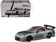 Mazda RX 7 RE Amemiya RHD Right Hand Drive Silver Metallic with Carbon Hood Japan Minicar a Gogo Exclusive 1/64 Diecast Model Car Pop Race PR640275