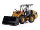 CAT Caterpillar 906 Electric Compact Wheel Loader Yellow with Operator High Line Series 1/50 Diecast Model Diecast Masters 85772