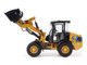 CAT Caterpillar 906 Electric Compact Wheel Loader Yellow with Operator High Line Series 1/50 Diecast Model Diecast Masters 85772