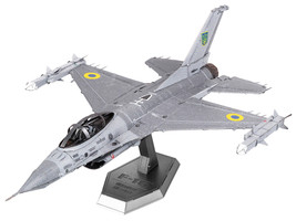 Model Kit Lockheed Martin F 16 Fighting Falcon Aircraft Ukrainian Air Force Moderate Difficulty Steel Model Metal Earth ME1046U