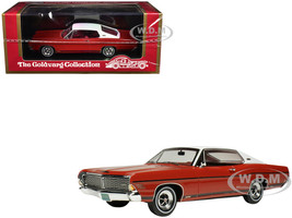 1968 Ford Galaxie 500 XL Candy Apple Red with White Top and Red Interior Limited Edition to 200 pieces Worldwide 1/43 Model Car Goldvarg Collection GC-037C