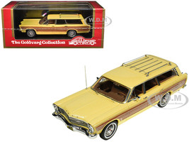 1967 Ford Country Squire Wagon Springtime Yellow with Woodgrain Sides Limited Edition to 200 pieces Worldwide 1/43 Model Car Goldvarg Collection GC-047B