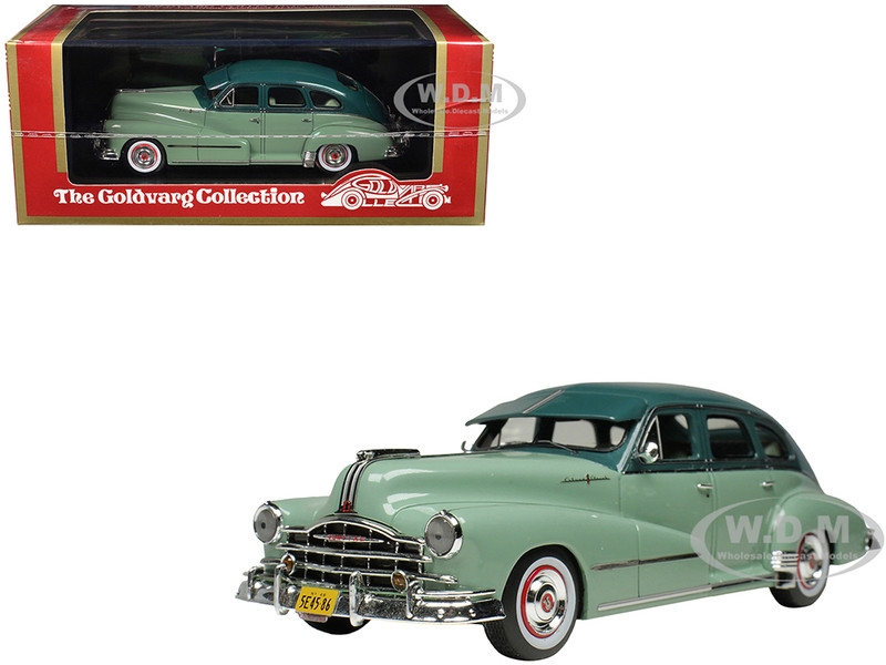 1948 Pontiac 4 Door Sedan Genesee Green 2 Tone with Green Interior Limited Edition to 200 pieces Worldwide 1/43 Model Car Goldvarg Collection GC-083A