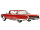 1960 Mercury Park Lane 4 Door Sedan Signal Red with White Interior Limited Edition to 200 pieces Worldwide 1/43 Model Car Goldvarg Collection GC-084B