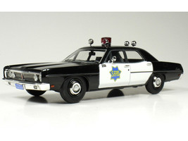 1970 Ford Custom Police Car San Francisco Police Department Black and White Limited Edition to 200 pieces Worldwide 1/43 Model Car Goldvarg Collection GC-089
