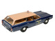 1970 Ford Country Squire Wagon Police Car Nassau County Police Department Blue and Tan Limited Edition to 200 pieces Worldwide 1/43 Model Car Goldvarg Collection GC-094
