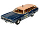 1970 Ford Country Squire Wagon Police Car Nassau County Police Department Blue and Tan Limited Edition to 200 pieces Worldwide 1/43 Model Car Goldvarg Collection GC-094