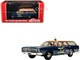 1970 Ford Country Squire Wagon Police Car Nassau County Police Department Blue and Tan Limited Edition to 200 pieces Worldwide 1/43 Model Car Goldvarg Collection GC-094