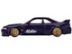 Nissan Skyline GT R R33 Active Carbon R V2 RHD Right Hand Drive Purple Carbon Designed by Jun Imai Kaido House Special 1/64 Diecast Model Car Mini GT KHMG163