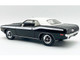 1972 Plymouth Cuda 340 Black with White Stripes Top and Interior Limited Edition to 490 pieces Worldwide 1/18 Diecast Model Car ACME A1806137