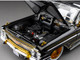 1961 Chevrolet Impala Open Convertible Lowrider Black with Gold Graphics American Collectibles Series 1/18 Diecast Model Car Sun Star SS-2110