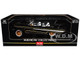 1961 Chevrolet Impala Open Convertible Lowrider Black with Gold Graphics American Collectibles Series 1/18 Diecast Model Car Sun Star SS-2110