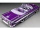 1961 Chevrolet Impala Open Convertible Lowrider Purple Metallic with Graphics American Collectibles Series 1/18 Diecast Model Car Sun Star SS-2111