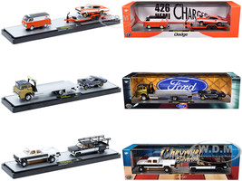 Auto Haulers Set of 3 Trucks Release 87 Limited Edition to 9600 pieces Worldwide 1/64 Diecast Models M2 Machines 36000-87