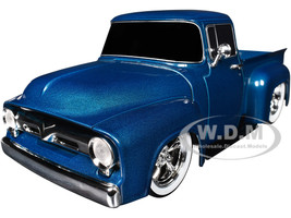 1956 Ford F 100 Pickup Truck Blue Metallic Limited Edition to 6650 pieces Worldwide 1/24 Diecast Model Car M2 Machines 40300-134A