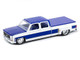1977 Chevrolet Cheyenne Super 30 Pickup Truck White Blue LA Limited Edition 10560 pieces Worldwide 1/64 Diecast Model Car M2 Machines 39000-MJS05