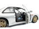 1998 Subaru Impreza 22B RHD Right Hand Drive Silver Metallic Gold Wheels 1/18 Diecast Model Car Solido S1807408