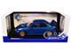 2003 Subaru Impreza WRX STI RHD Right Hand Drive Sonic Blue Metallic Gold Wheels 1/18 Diecast Model Car Solido S1812301