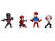 Set of 4 Diecast Figures Spider-Man Wave 2 Metalfigs Series Jada 36693